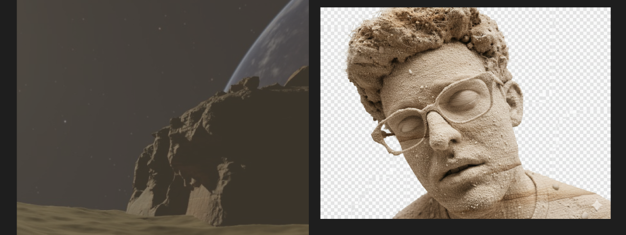 a picture or a content related to the section